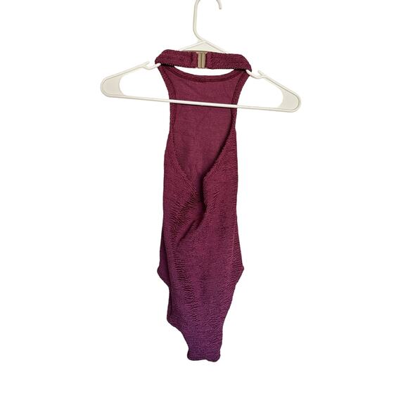 Hunza G Polly Swimsuit - Metallic Grape - Picture 3 of 4
